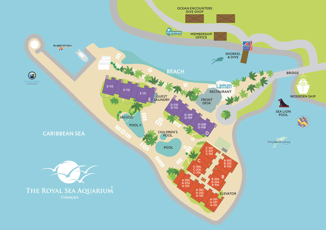 Site plan of The Royal Sea Aquarium Resort